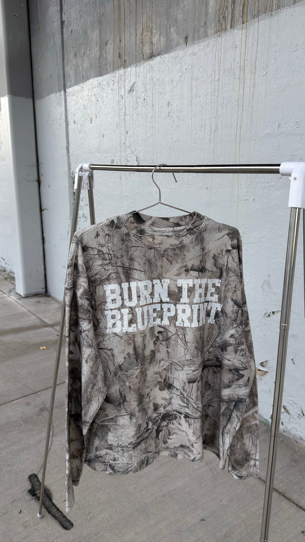 Burn the Blueprint Waffle Shirt