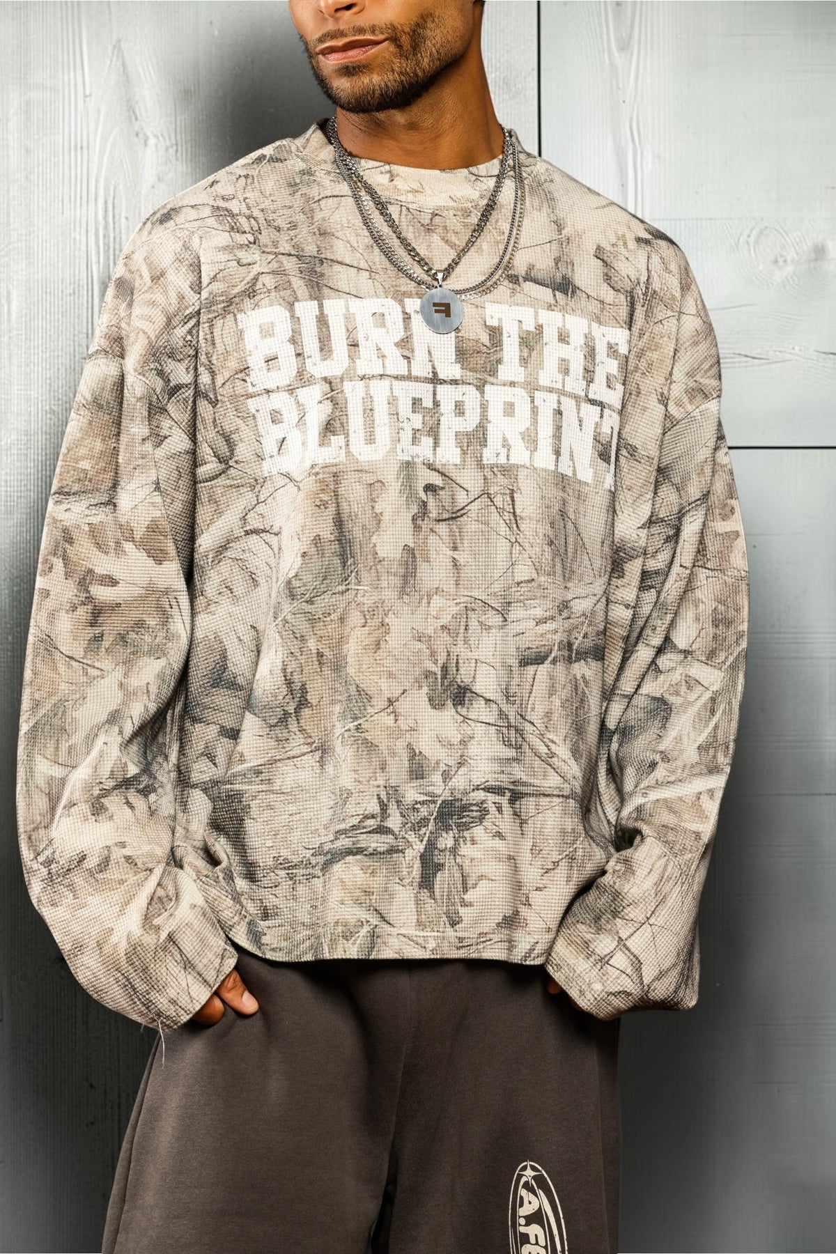 Burn the Blueprint Waffle Shirt