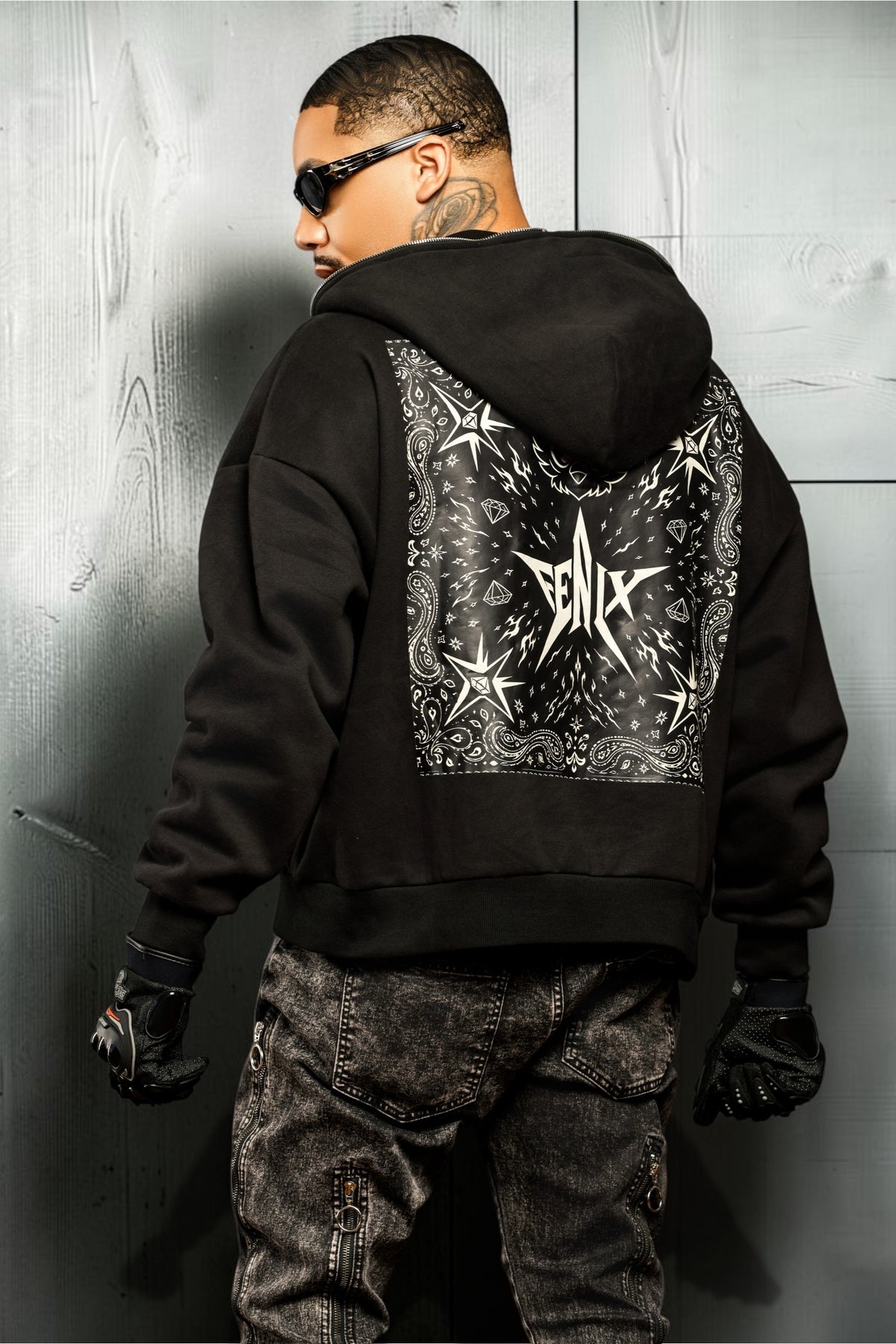 Inferno Full-Zip Boxy Hoodie