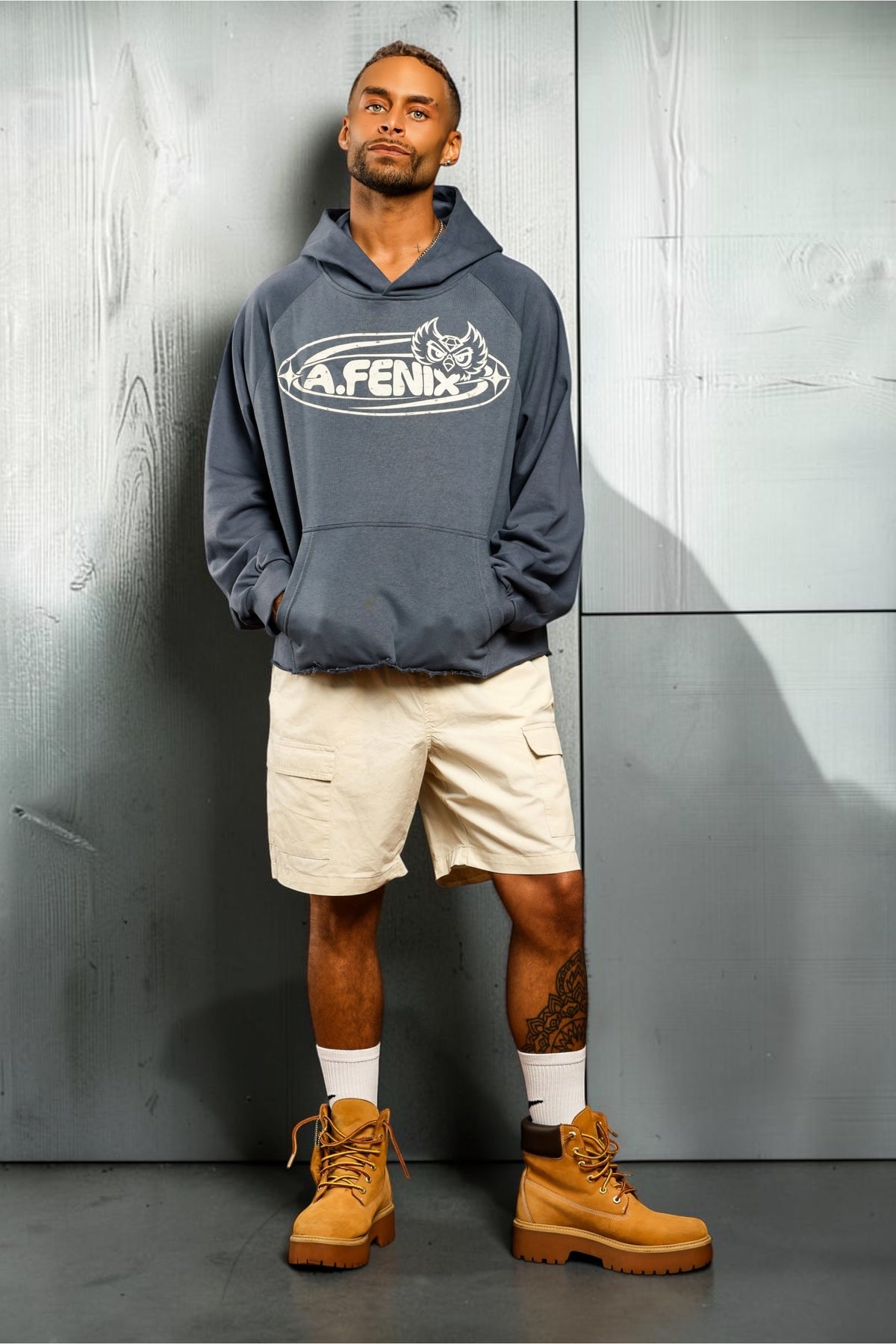 Raw Boxy Hoodie