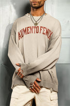 Distressed Knit Sweater